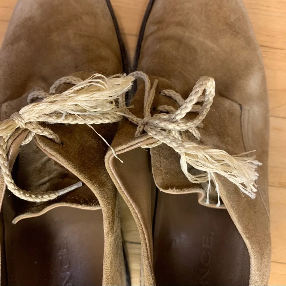 Vince Davies Leather Derby Shoes in Brown - Size 8 - Picture 8 of 10